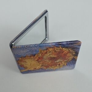 Compact Mirror with Sunflower Design -   Vincent Van Gogh Two Cut Sunflowers